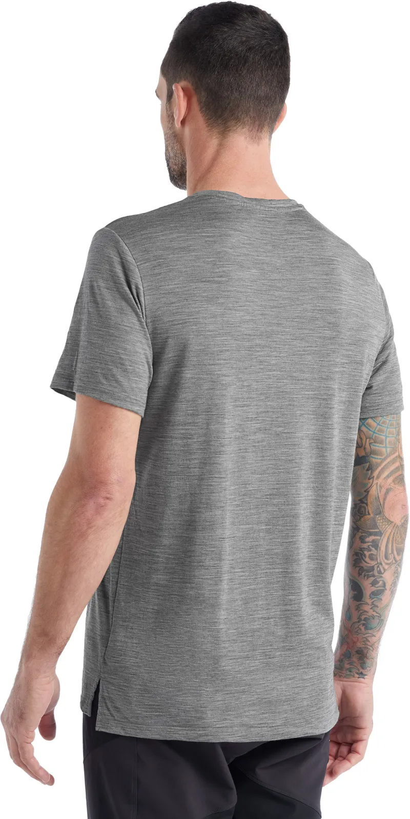 Icebreaker Mens Sphere II Short Sleeved Tee - Metro Heather-2